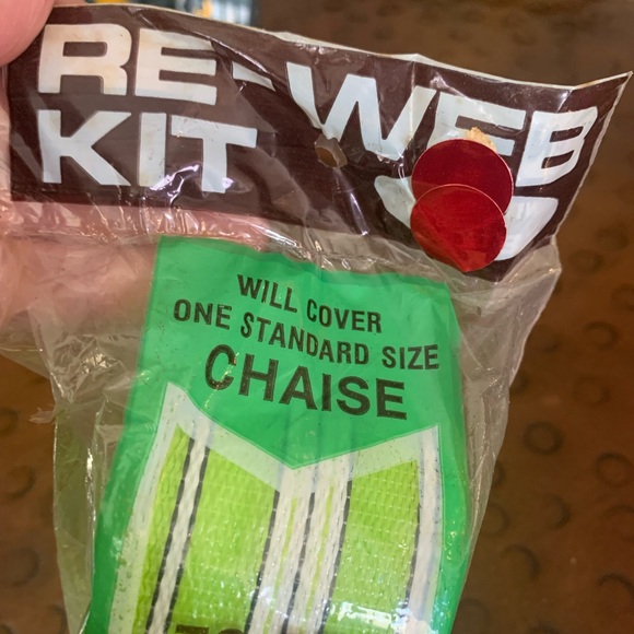Vintage Re-Web kit for chaise lounge webbing lawn chairs 72ft - Picture 2 of 5